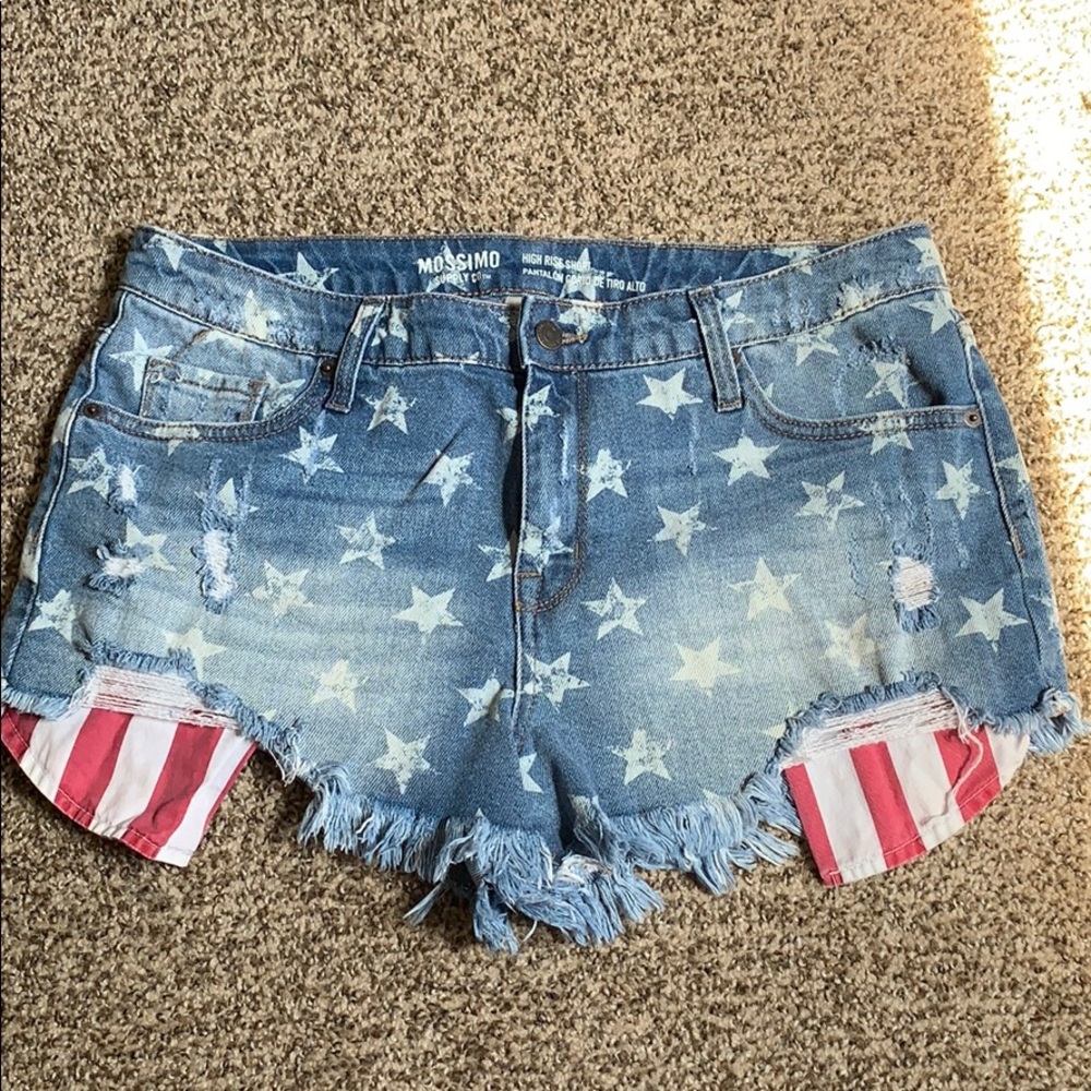 Stars and Stripes Denim Shorts size 12 or 31